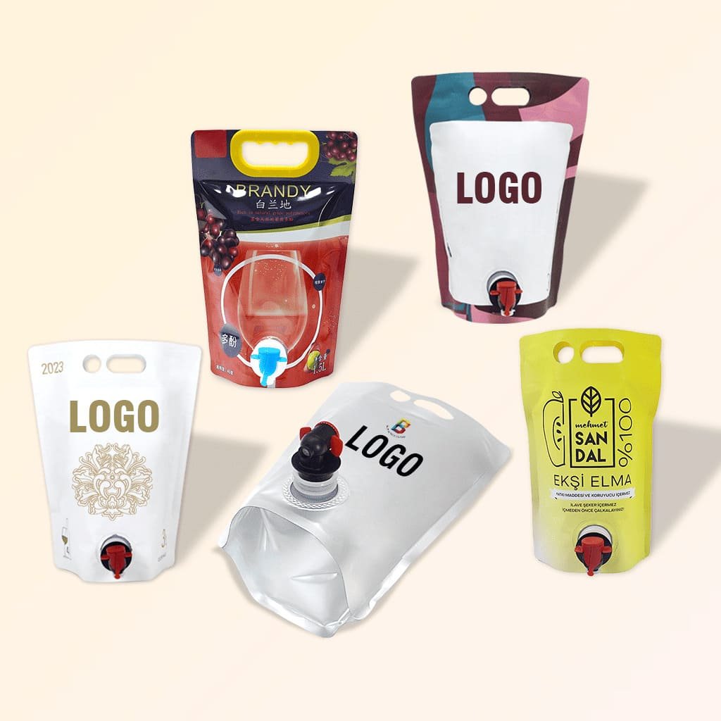 liquid pouch with tap