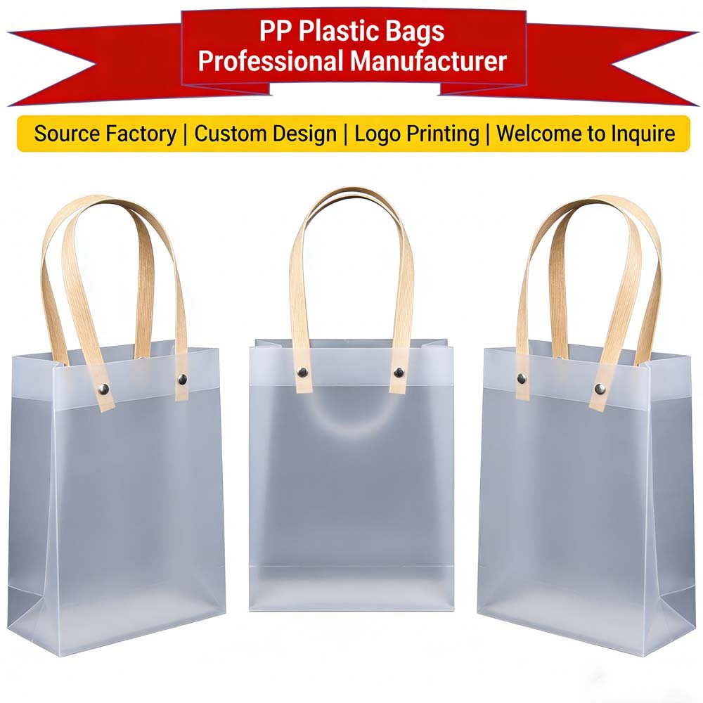 Source Factory: Highly Stylish Frosted & Waterproof PP Plastic Gift/Flower Bags – Customized for Birthdays & Weddings