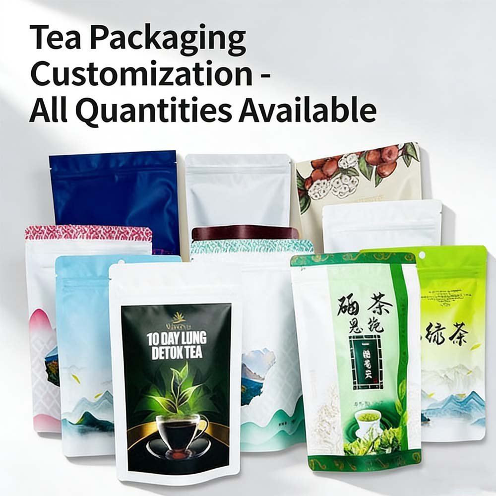 In-Stock Wholesale Aluminum Foil Tea Bags - Independent Small Sachet, Universal Resealable Zipper Inner Bags