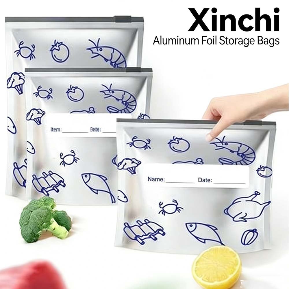Aluminum foil fresh-keeping sealed bag, special storage bag for household refrigerator food freezing, tight bag, special freezing bag