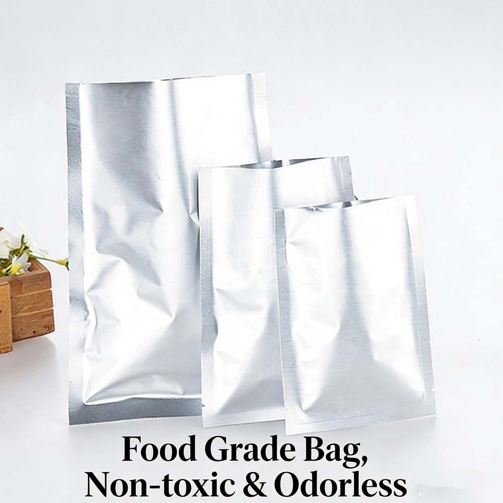 Customizable Printing Pure Aluminum Foil Flat Bags - Suitable for Food, Vacuum, Facial Mask & Pharmaceutical Packaging