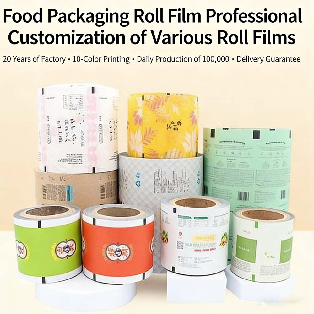 Dongguan Yicai: Customizable Aluminum-Plated Composite Stand-Up Zipper Bags with Printed Patterns for Automatic Food Packaging (Including Food Roll Film & Sealing Solutions)